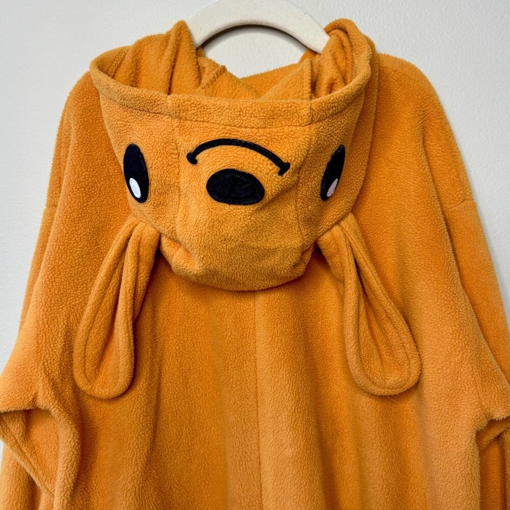 KANGAROO Animal Onesie Pajamas Kids 5-6 Cozy Hooded Brown Halloween Costume - Picture 4 of 7